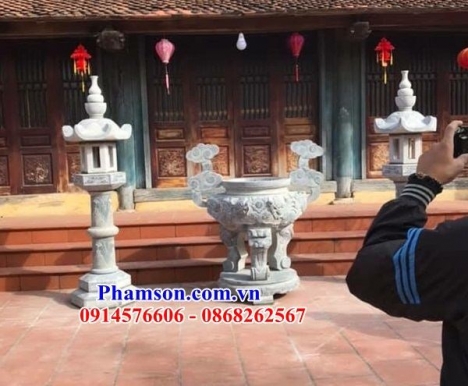 025 lư hương đá đẹp vĩnh phúc - đỉnh hương bằng đá ninh bình