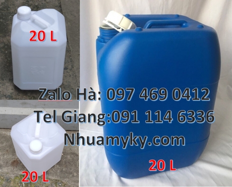 Giá can nhựa 30 lít, Thùng nhựa 20 lít giá rẻ, Can nhựa hdpe 30 lít, Can 20l giá rẻ, can 25l trắng,