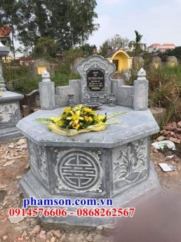 334 lăng mộ đẹp đà nẵng - mộ tròn bằng đá khối