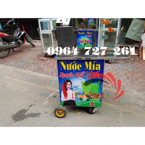 Bán Máy ép nước mía xe đẩy bàn cộc ép khỏe kiệt nước giá rẻ