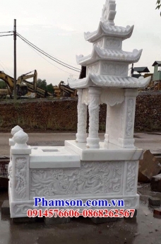 034 Mộ đá đẹp cao bằng - lăng mộ ba mái bằng đá nguyên khối