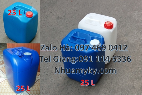 Giá can nhựa 30 lít, Thùng nhựa 20 lít giá rẻ, Can nhựa hdpe 30 lít, Can 20l giá rẻ, can 25l trắng,