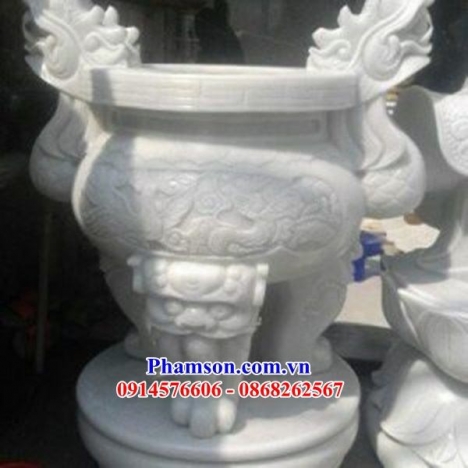 025 lư hương đá đẹp vĩnh phúc - đỉnh hương bằng đá ninh bình