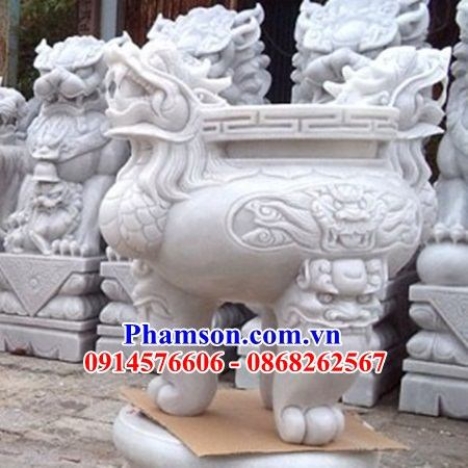 025 lư hương đá đẹp vĩnh phúc - đỉnh hương bằng đá ninh bình