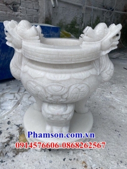 025 lư hương đá đẹp vĩnh phúc - đỉnh hương bằng đá ninh bình