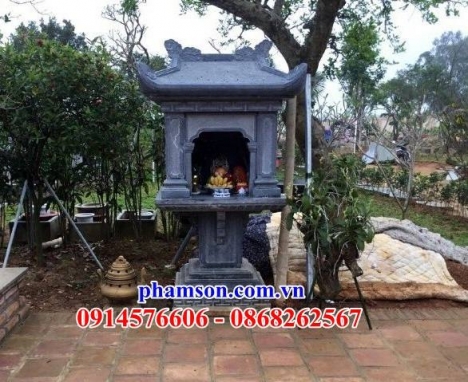 094 mẫu nhà linh đá đẹp - am miếu thờ thần linh ngoài trời
