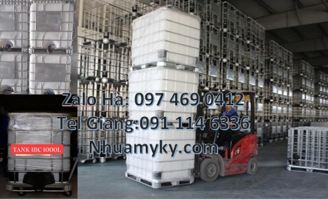 Thùng 1000l, bồn nhựa 1000l, Thùng đựng axit 1000L, Tank nhựa 1 khối, Thùng nhựa ibc, Thùng nhựa 100
