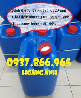 Sản xuất can nhựa, can nhựa màu trắng đựng hóa chất, can nhựa đựng dung môi