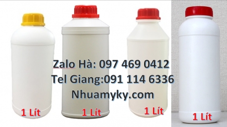 Nơi bán chai nhựa 50ml nắp garenty, Chai nhưa 250 ml nông dược, Chai nhựa 1l đựng phân bón, chai hdp