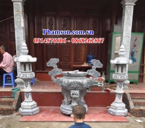 025 lư hương đá đẹp vĩnh phúc - đỉnh hương bằng đá ninh bình