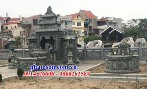 034 Mộ đá xanh rêu đẹp quảng ninh - lăng mộ đá giá rẻ