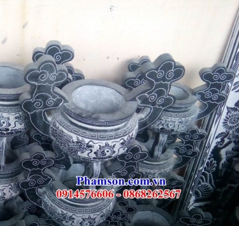 015 Bát lư hương đá đẹp bến tre - mẫu lư hương bằng đá
