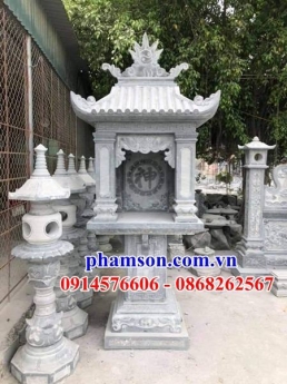 094 mẫu nhà linh đá đẹp - am miếu thờ thần linh ngoài trời
