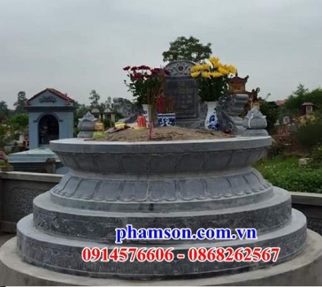 334 lăng mộ đẹp đà nẵng - mộ tròn bằng đá khối