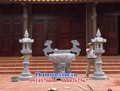 025 lư hương đá đẹp vĩnh phúc - đỉnh hương bằng đá ninh bình