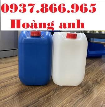 Sản xuất can nhựa, can nhựa màu trắng đựng hóa chất, can nhựa đựng dung môi