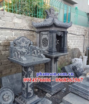 094 mẫu nhà linh đá đẹp - am miếu thờ thần linh ngoài trời