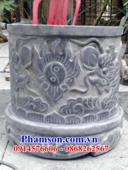 015 Bát lư hương đá đẹp bến tre - mẫu lư hương bằng đá