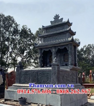 88 lăng mộ đá đẹp hải phòng - mộ đôi bằng đá ninh bình