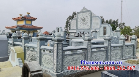 88 lăng mộ đá đẹp hải phòng - mộ đôi bằng đá ninh bình