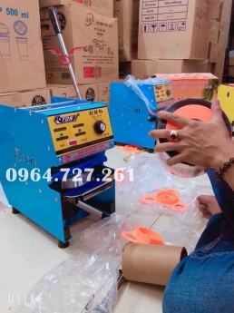 Bán máy dập nắp ly trà sữa gạt tay C25