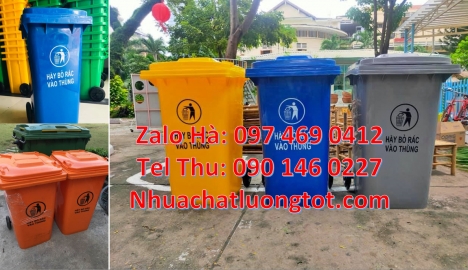 thùng rác 80l, Thùng rác 120l 240l hdpe, thùng rác 60l, Thùng rác đạp chân 20l, Thùng rác 120l