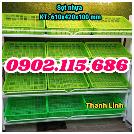Sọt nhựa cao 10cm, sóng nhựa rỗng HS010, thùng nhựa rỗng, sóng nhựa cao 1T, sọt nhựa siêu thị, sọt đ