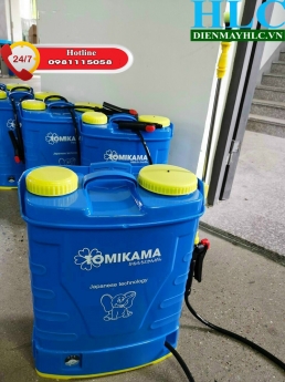 Máy phun khử trùng chạy điện- Bình xịt điện Tomikama HLC 20L hàng chất lượng giao toàn quốc