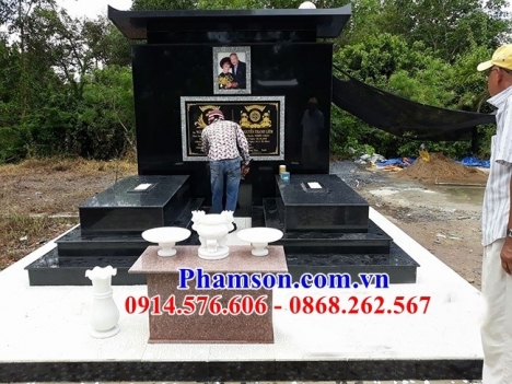 88 lăng mộ đá đẹp hải phòng - mộ đôi bằng đá ninh bình