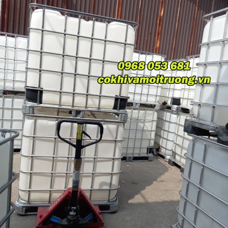 BỒN NHỰA IBC 1000 LÍT – HÀNG ĐÃ QUA SỬ DỤNG