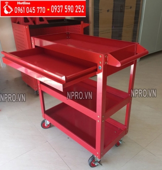 2 mẫu xe đẩy, kệ đựng dụng cụ cơ khí 3 ngăn 1 ngăn kéo chất lượng giá tốt