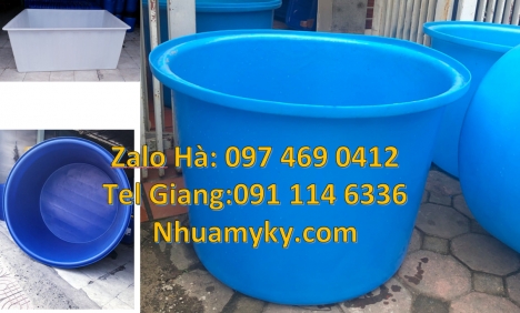thùng nhựa vuông 750 lít, Thùng nhựa vuông, Thùng tròn 1000l, Thùng nhựa 1200 lít đựng muối ph