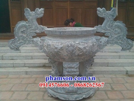68 Lư hương đá đẹp hòa bình - đỉnh hương đá đền chùa
