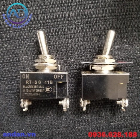 Công Tắc Gạt 2 Vị Trí, 3 Vị Trí Phi 12mm RENEW RT-S6-11B RT-S6-13B