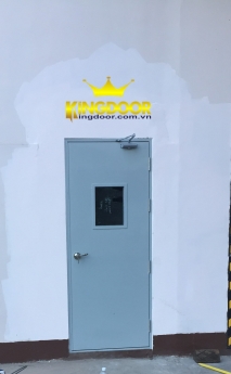 Cửa thép chống cháy siêu thị cao cấp chính hãng