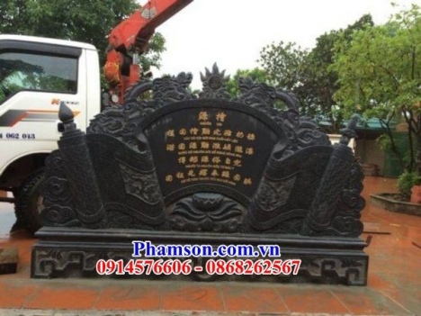 199 Cuốn thư đá đẹp điện biên - bức bình phong bằng đá khối