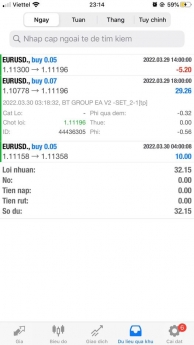 #ROBOT phiên bản #BTGROUP_V2 chốt hôm qua 30/ 3