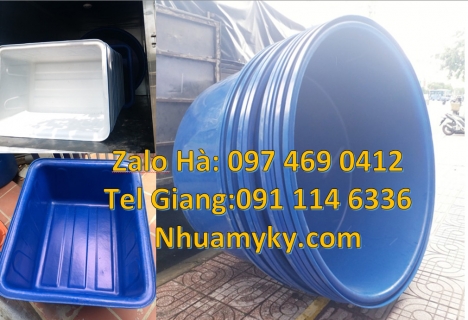 thùng nhựa vuông 750 lít, Thùng nhựa vuông, Thùng tròn 1000l, Thùng nhựa 1200 lít đựng muối ph