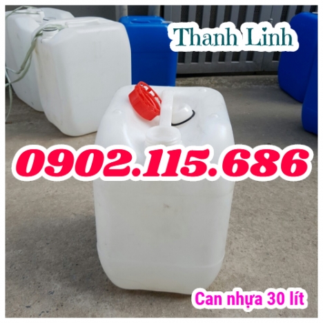 Can nhựa 30 lít, can nhựa đựng hóa chất, can nhựa HDPE, can nhựa đựng chất lỏng, can nhựa, can 30 lí
