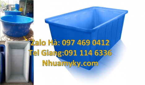 thùng nhựa vuông 750 lít, Thùng nhựa vuông, Thùng tròn 1000l, Thùng nhựa 1200 lít đựng muối ph