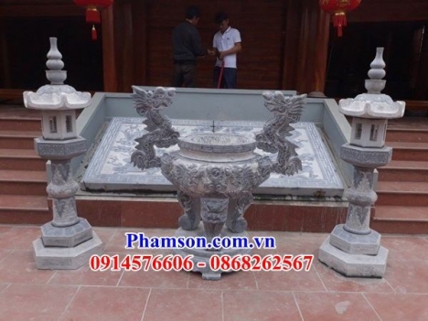 68 Lư hương đá đẹp hòa bình - đỉnh hương đá đền chùa