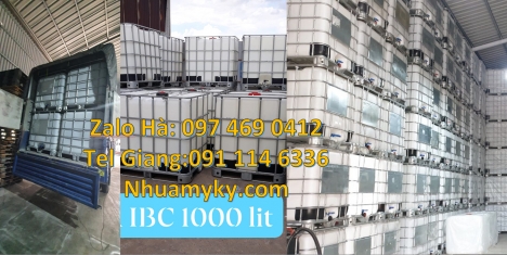 Thùng ibc dung tích 1000 lít, bồn ibc, Bồn nhựa, bồn đựng hóa chất 1000 lít Thùng nhựa trắng dung t