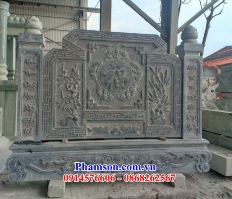 199 Cuốn thư đá đẹp điện biên - bức bình phong bằng đá khối