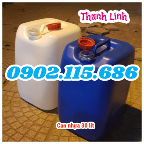Can nhựa 30 lít, can nhựa đựng hóa chất, can nhựa HDPE, can nhựa đựng chất lỏng, can nhựa, can 30 lí