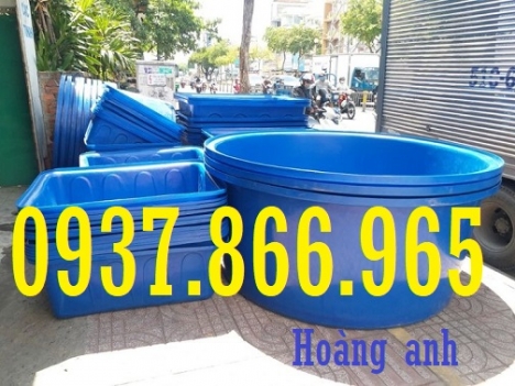 Thùng nhựa dung tích lớn dùng chế biến thủy sản, thùng nhựa 1000l, thùng dung tích lớn xử lý nước th
