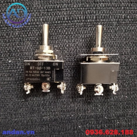 Công Tắc Gạt 2 Vị Trí, 3 Vị Trí Phi 12mm RENEW RT-S6-11B RT-S6-13B
