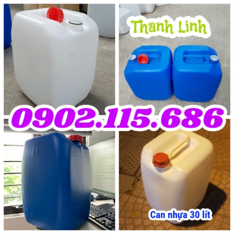 Can nhựa 30 lít, can nhựa đựng hóa chất, can nhựa HDPE, can nhựa đựng chất lỏng, can nhựa, can 30 lí