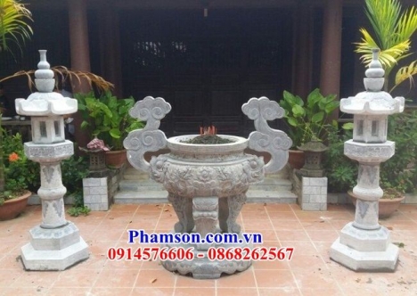 68 Lư hương đá đẹp hòa bình - đỉnh hương đá đền chùa