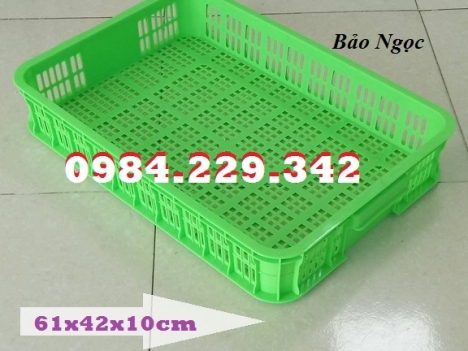 Sọt nhựa cao 10cm, sóng nhựa rỗng HS010, thùng nhựa rỗng, sóng nhựa cao 1T, sọt nhựa siêu thị, sọt đ