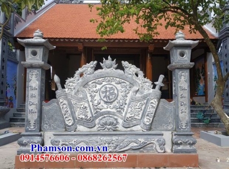 199 Cuốn thư đá đẹp điện biên - bức bình phong bằng đá khối